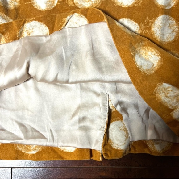 ANTHROPOLOGIE Maeve Corded Dots Pencil Skirt Brown White Polka Dot Size 8 - Picture 7 of 12